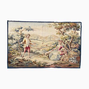 Antique French Aubusson Tapestry-YMM-1061572