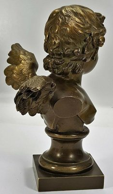 Antique French Bronze Angel Putto by Auguste Moreau-VDW-754647