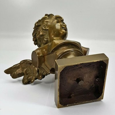 Antique French Bronze Angel Putto by Auguste Moreau-VDW-754647