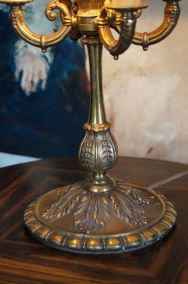 Antique French Bronze Table Lamp, Circa 1910-DVX-868967