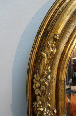 Antique French Carved and Gilded Wooden Wall Mirror, 1920s-AWL-2016652