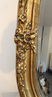 Antique French Carved and Gilded Wooden Wall Mirror, 1920s-AWL-2016652