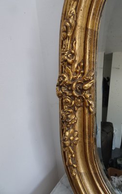 Antique French Carved and Gilded Wooden Wall Mirror, 1920s-AWL-2016652