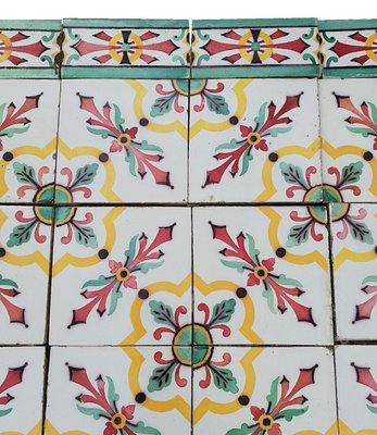 Antique French Ceramic Tile by Devres, 1920s-VDW-968265