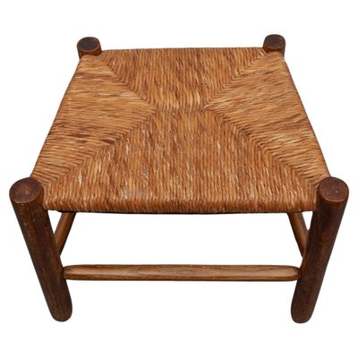 Antique French Dordogne Stool attributed to Charlotte Perriand for Robert by Charlotte Perriand, 1950s-KL-1791129