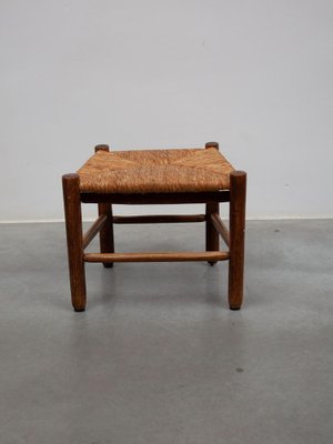 Antique French Dordogne Stool attributed to Charlotte Perriand for Robert by Charlotte Perriand, 1950s-KL-1791129