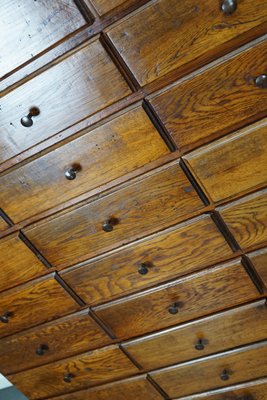 Antique French Early 20th Century Oak Apothecary Cabinet-XO-1128675