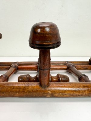 Antique French Faux Bamboo Coat Rack, 1890s-WZZ-1740397