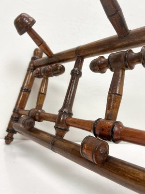 Antique French Faux Bamboo Coat Rack, 1890s-WZZ-1740397