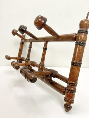 Antique French Faux Bamboo Coat Rack, 1890s-WZZ-1740397