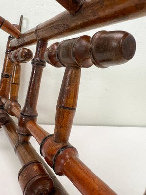 Antique French Faux Bamboo Coat Rack, 1890s-WZZ-1740397