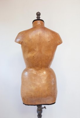 Antique French Female Mannequin in Papier Maché and Wood, 1930s-JWI-2032029