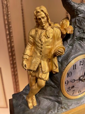 Antique French Fire-Gilded Mantel Clock, 1850s-FLW-1402082