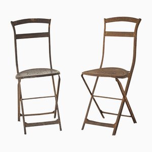 Antique French Folding Chairs, Set of 2-AOI-1106851