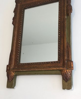 Antique French Gilt and Painted Wood Mirror-BA-562598