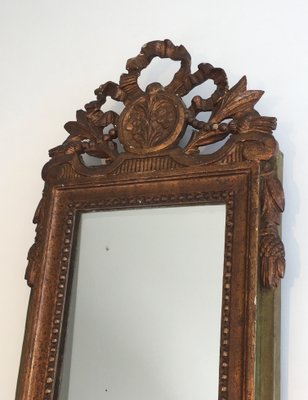 Antique French Gilt and Painted Wood Mirror-BA-562598