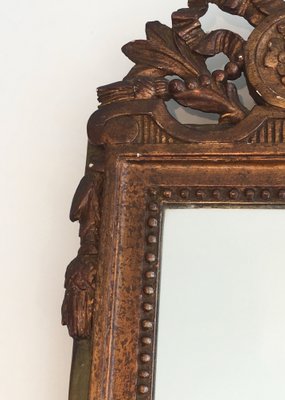 Antique French Gilt and Painted Wood Mirror-BA-562598