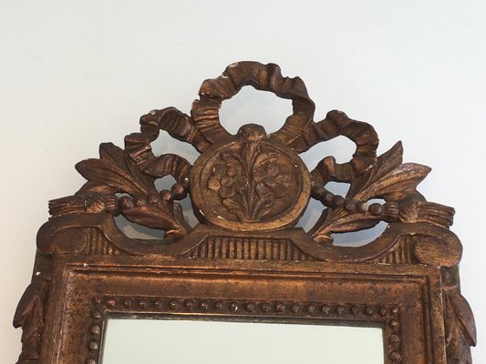 Antique French Gilt and Painted Wood Mirror-BA-562598