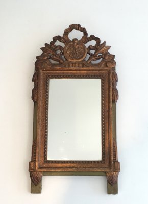 Antique French Gilt and Painted Wood Mirror-BA-562598