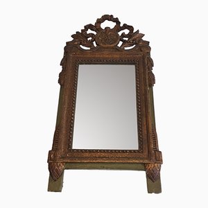 Antique French Gilt and Painted Wood Mirror-BA-562598