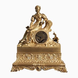 Antique French Gilt Clock-SA-1210510