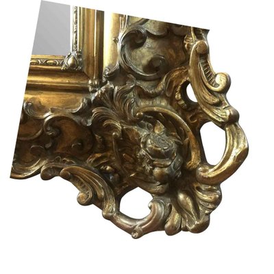 Antique French Golden Mirror-TBU-2043307