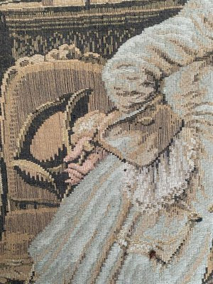 Antique French Jaquar Tapestry-YMM-1122958