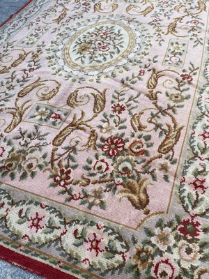 Antique French Knotted Aubusson Rug-YMM-1068079