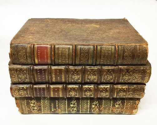 Antique French Liquor Cellar in 18th Century Books-UCH-1224863