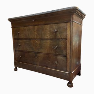 Antique French Louis Philippe Mahogany Chest of Drawers-NSG-1815912