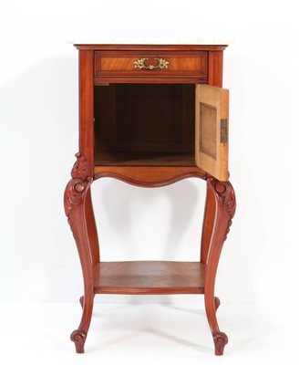 Antique French Louis XV Style Mahogany Nightstand, 1900s-MY-859970