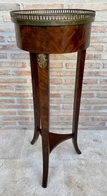 Antique French Louis XVI Style Walnut Bouillotte Side Table, 1800s-NOU-1726539