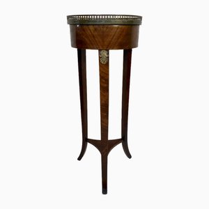 Antique French Louis XVI Style Walnut Bouillotte Side Table, 1800s-NOU-1726539