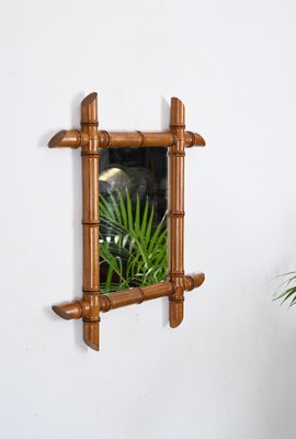 Antique French Mirror with Beech Frame, 1900