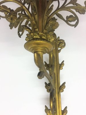 Antique French Monumental Bronze Sconces, Set of 2-GKC-575874