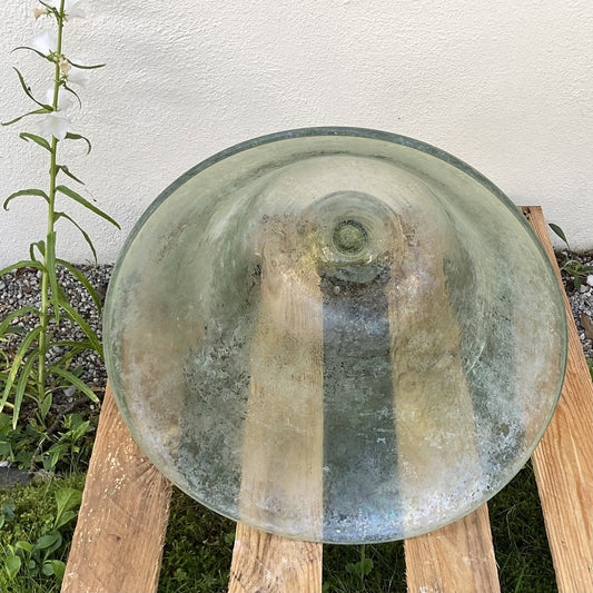 Antique French Mouth Blown Glass Greenhouse Bell, 1890s