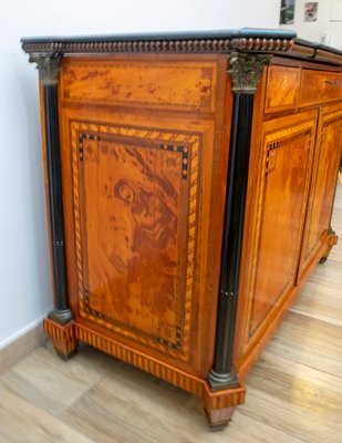 Antique French Napoleon III Floral Motif Sideboard-FER-592052