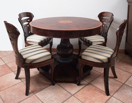 Antique French Napoleon III Table in Exotic Woods-KKK-1284248