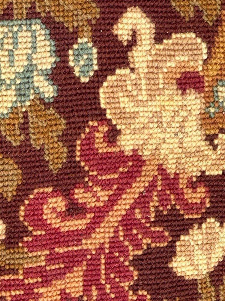 Antique French Needlepoint Panel or Border Tapestry, 1890s