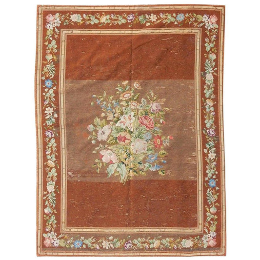 Antique French Needlepoint Tapestry, 1890s