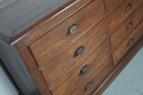 Antique French Oak Apothecary or Filing Cabinet, 19th Century-XO-1750664