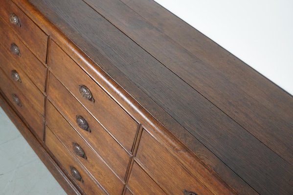 Antique French Oak Apothecary or Filing Cabinet, 19th Century-XO-1750664