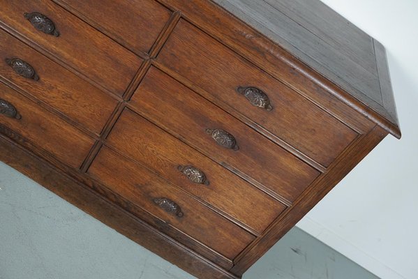 Antique French Oak Apothecary or Filing Cabinet, 19th Century-XO-1750664