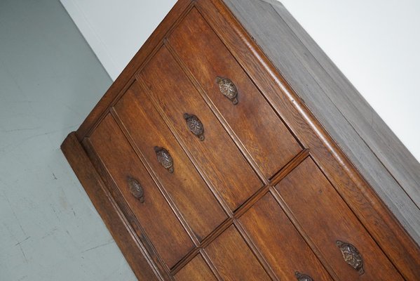 Antique French Oak Apothecary or Filing Cabinet, 19th Century-XO-1750664