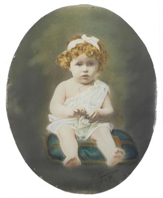 Antique French Photograph of a Young Child by Legarcon, 1920s-ARU-656903