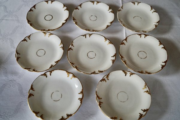 Antique French Porcelain Coffee Tea Set, 1865, Set of 13-DVX-1816587