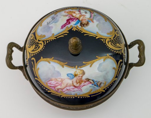 Antique French Porcelain Potpourri from Sevres, 1880s-FER-574129