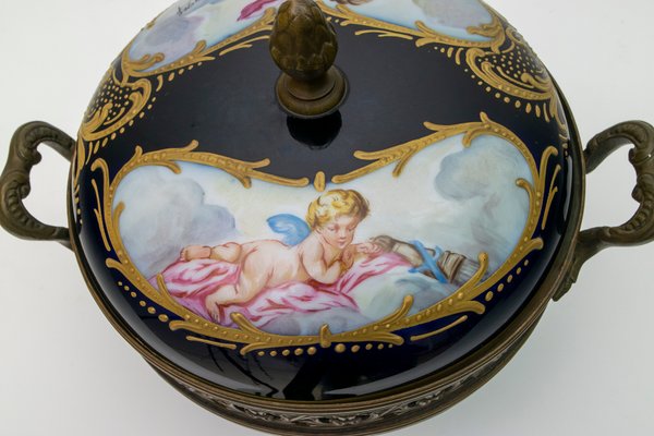 Antique French Porcelain Potpourri from Sevres, 1880s-FER-574129