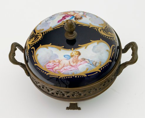 Antique French Porcelain Potpourri from Sevres, 1880s-FER-574129