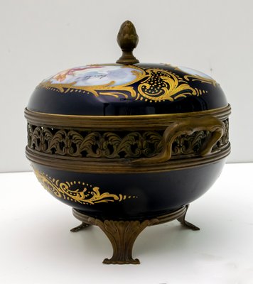 Antique French Porcelain Potpourri from Sevres, 1880s-FER-574129